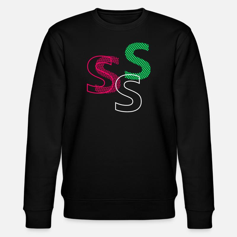 Lettre S - Sweat bio CHANGER Stanley/Stella Unisexe - noir
