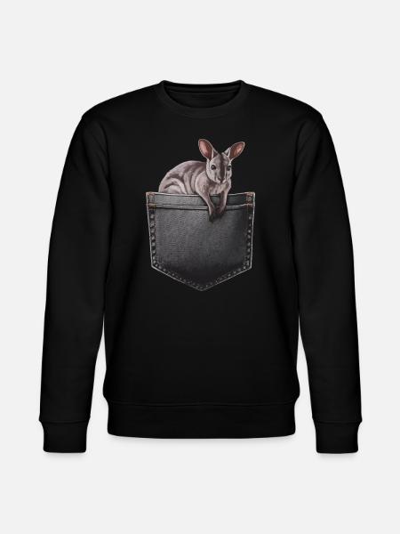 Wallaby - Stanley/Stella Unisex Bio-Sweatshirt CHANGER - Schwarz