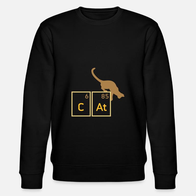 Cat (Calcium, Astatine)(Cat) - Stanley/Stella CHANGER Unisex Organic Sweatshirt - black