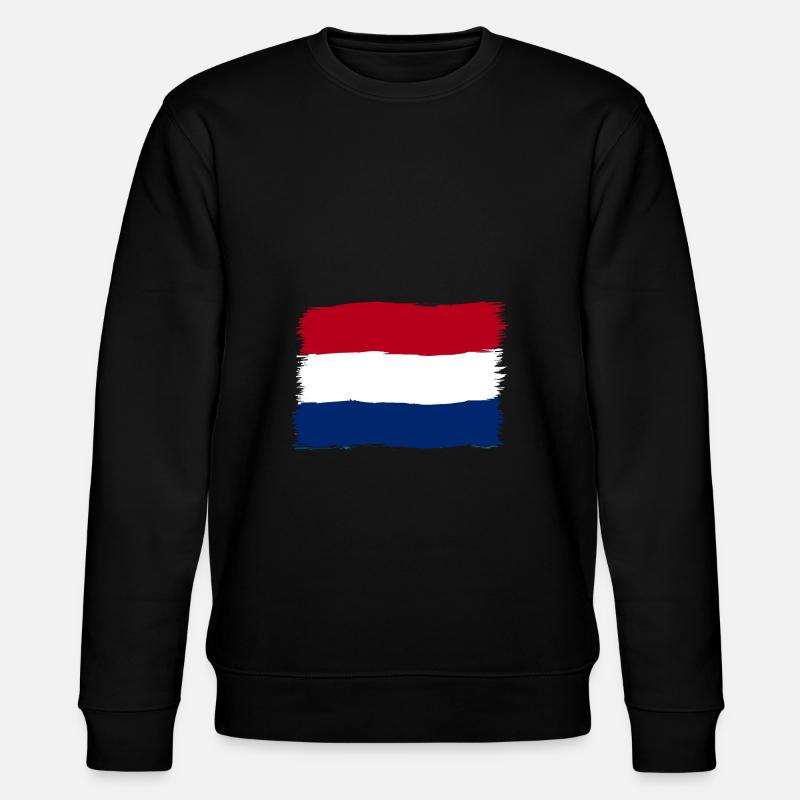 Niederlande - Stanley/Stella Unisex Bio-Sweatshirt CHANGER  - Schwarz