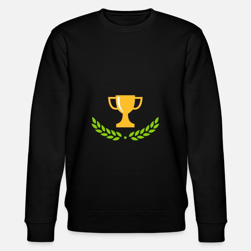Pokal und Lorbeerkranz - Stanley/Stella Unisex Bio-Sweatshirt CHANGER  - Schwarz