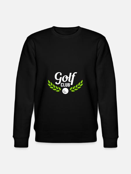 Golfclub (Lorbeerkranz, Golfball) - Stanley/Stella Unisex Bio-Sweatshirt CHANGER  - Schwarz