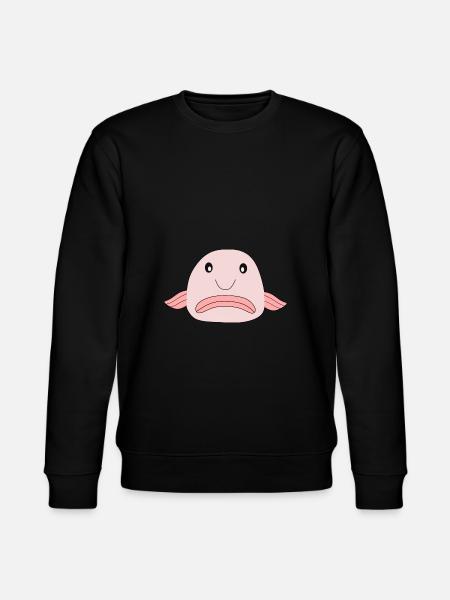 Blobfish fish comic ugly fish - Stanley/Stella CHANGER Unisex Organic Sweatshirt - black