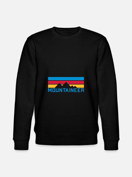 Mountaineer (mountains, beams) - Stanley/Stella CHANGER Unisex Organic Sweatshirt - black