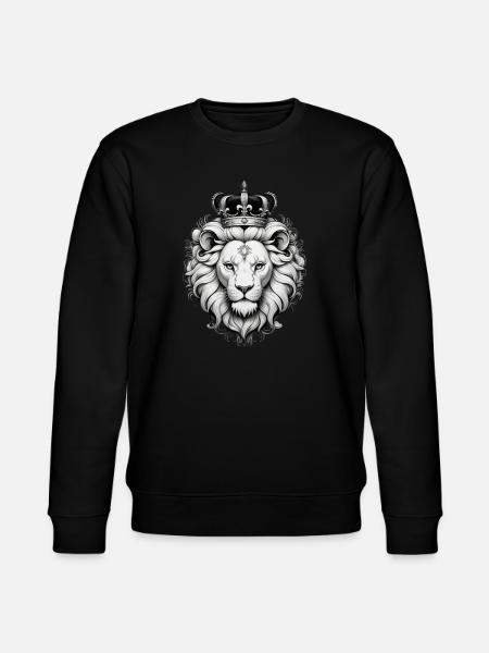 lion roi - Stanley/Stella CHANGER Unisex Organic Sweatshirt - black