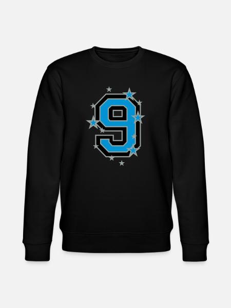 The number 9 - Stanley/Stella CHANGER Unisex Organic Sweatshirt - black
