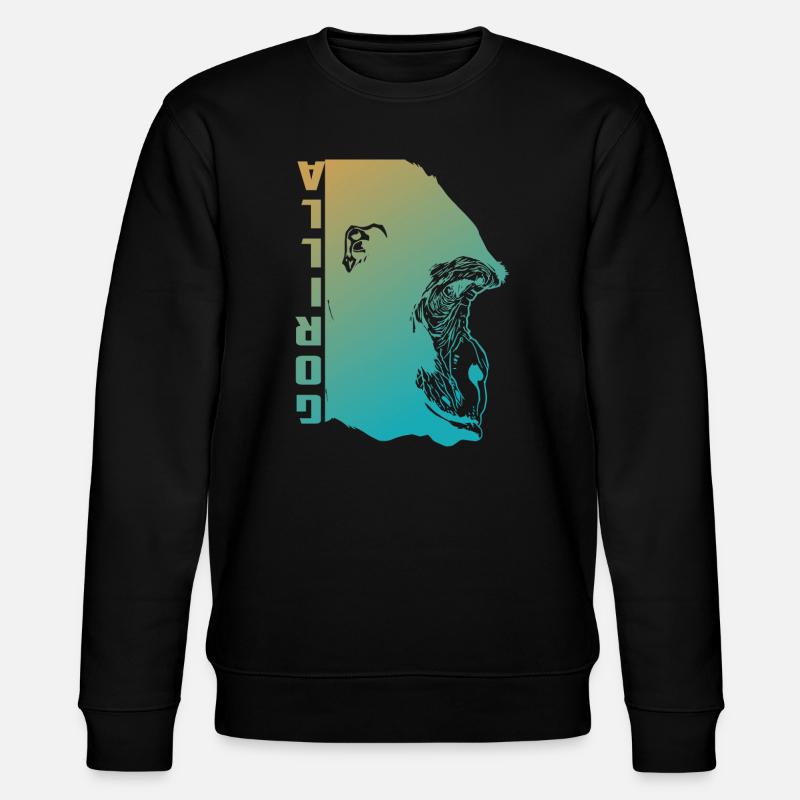 Visage de gorille - Sweat bio CHANGER Stanley/Stella Unisexe - noir