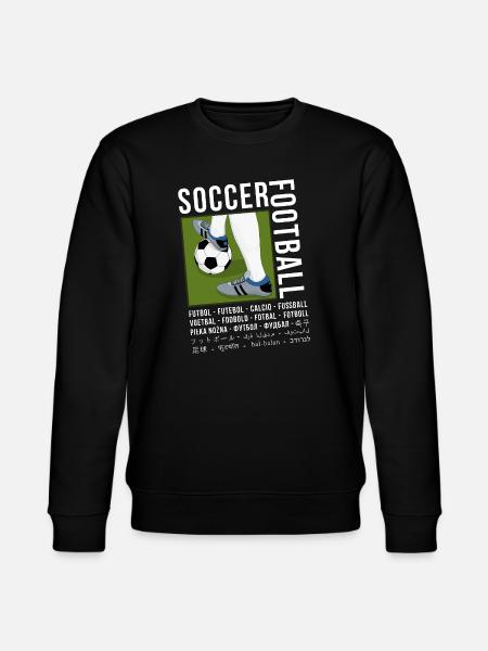 Football In Different Languages - Stanley/Stella CHANGER Unisex Organic Sweatshirt - black