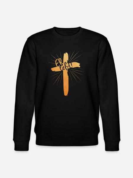 Er lebt - Stanley/Stella Unisex Bio-Sweatshirt CHANGER  - Schwarz