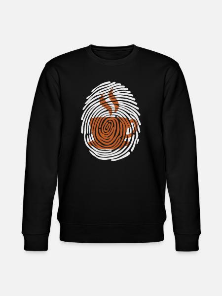 Kaffeetrinker Kaffee Kaffeetasse Milchkaffee - Stanley/Stella Unisex Bio-Sweatshirt CHANGER - Schwarz
