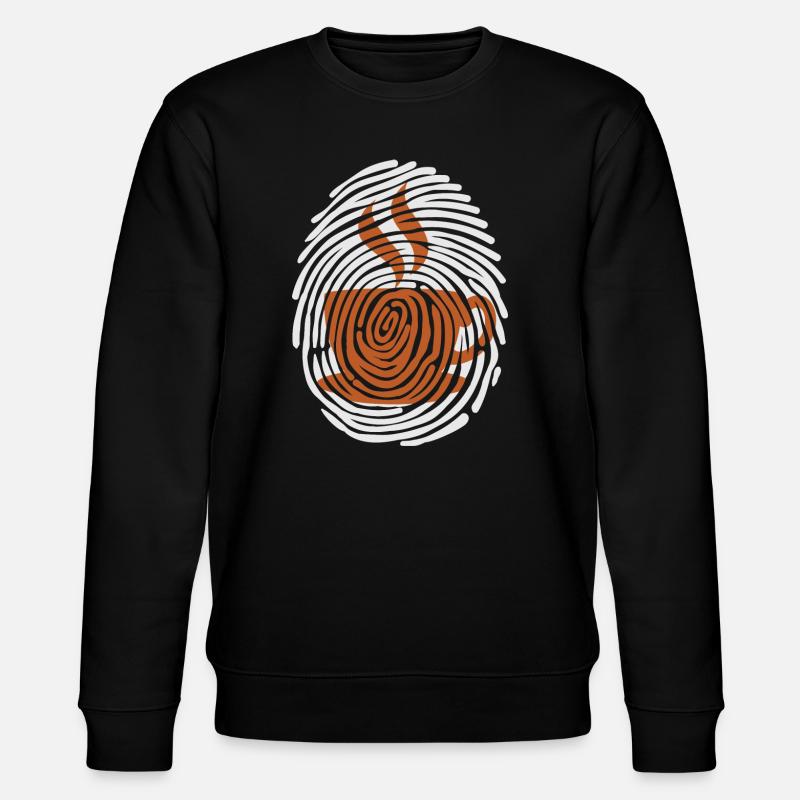 Kaffeetrinker Kaffee Kaffeetasse Milchkaffee - Stanley/Stella Unisex Bio-Sweatshirt CHANGER  - Schwarz