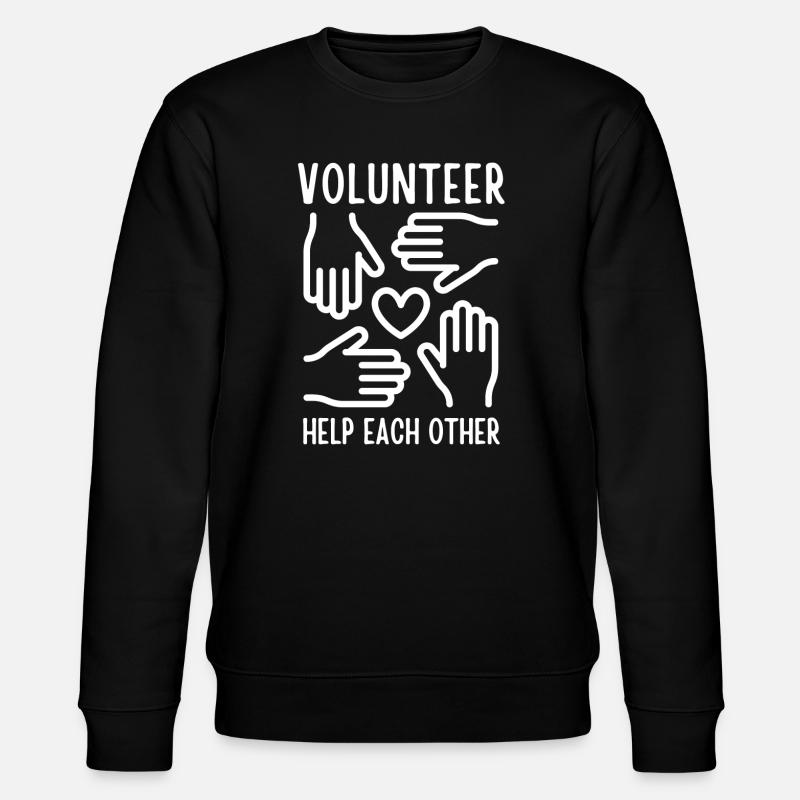 bénévole, bénévolat, volunteer - Sweat bio CHANGER Stanley/Stella Unisexe - noir