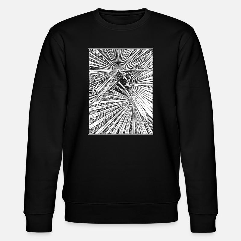 Palm trees - Stanley/Stella CHANGER Unisex Organic Sweatshirt - black