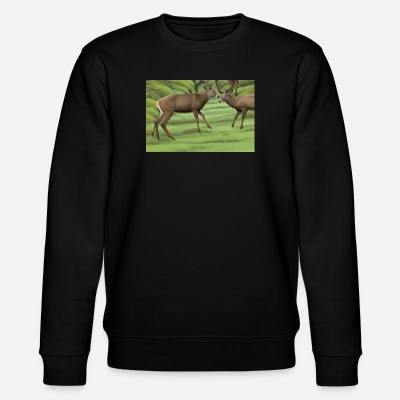 Deer deer - Stanley/Stella CHANGER Unisex Organic Sweatshirt - black