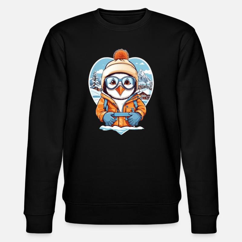 Pingouin mignon - Sweat bio CHANGER Stanley/Stella Unisexe - noir