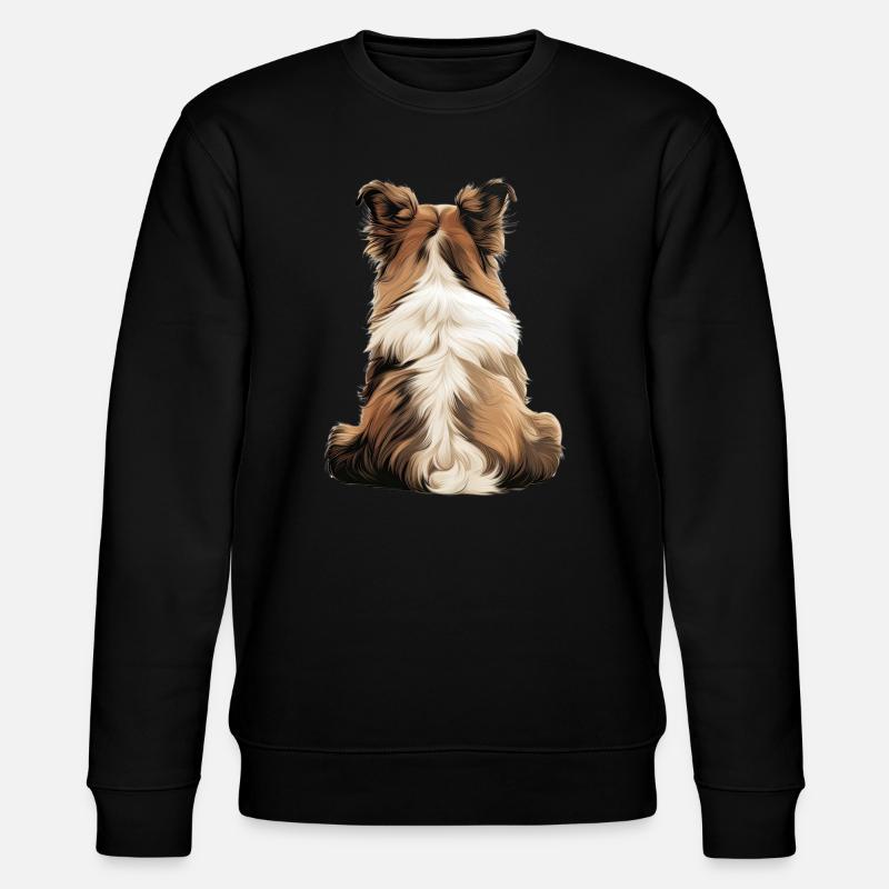 Shetland Schäferhund - Stanley/Stella Unisex Bio-Sweatshirt CHANGER  - Schwarz