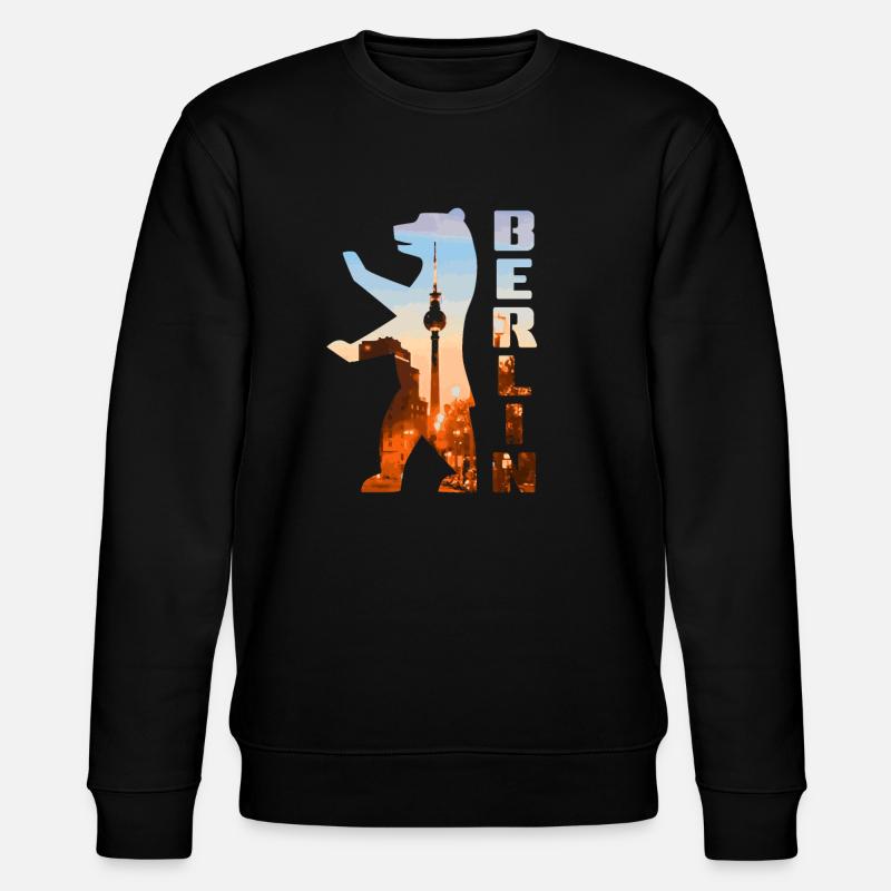 Silhouette d’ours de Berlin - Sweat bio CHANGER Stanley/Stella Unisexe - noir
