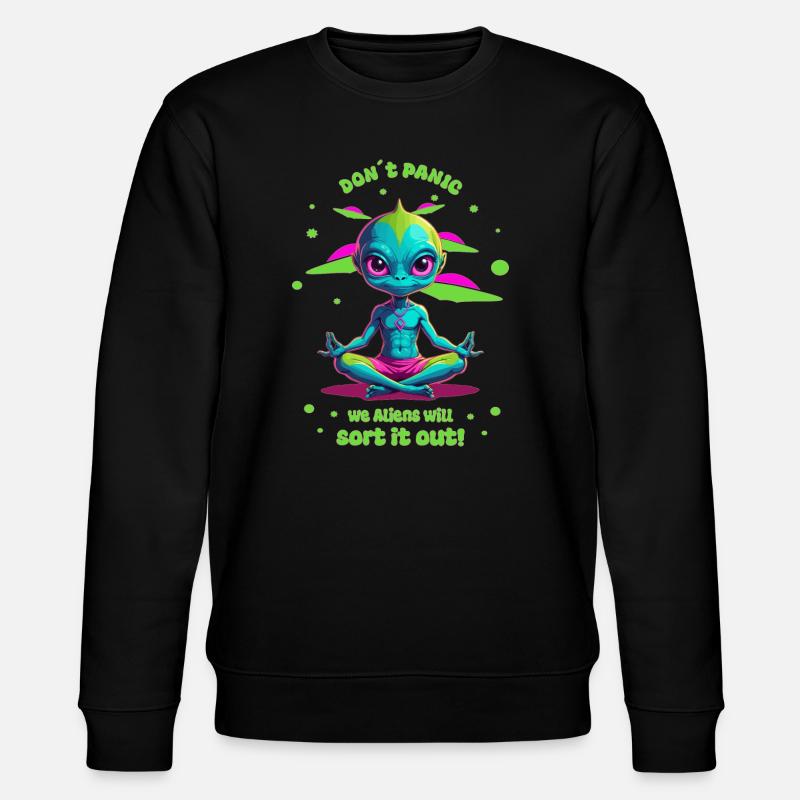 Alien Regelt das ! - Stanley/Stella Unisex Bio-Sweatshirt CHANGER  - Schwarz