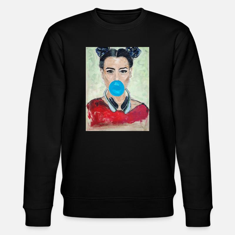 Bubble Fun - Stanley/Stella Unisex Bio-Sweatshirt CHANGER  - Schwarz