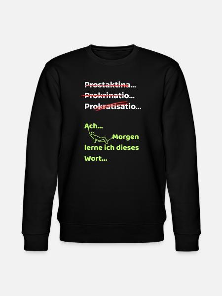 Procrastination Joke Funny Saying Hammock - Stanley/Stella CHANGER Unisex Organic Sweatshirt - black