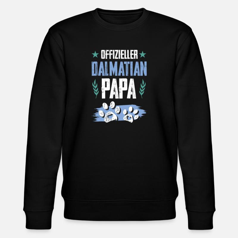Chiens dalmatiens papa - Sweat bio CHANGER Stanley/Stella Unisexe - noir