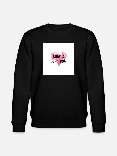 Mom I love U - Stanley/Stella CHANGER Unisex Organic Sweatshirt - black