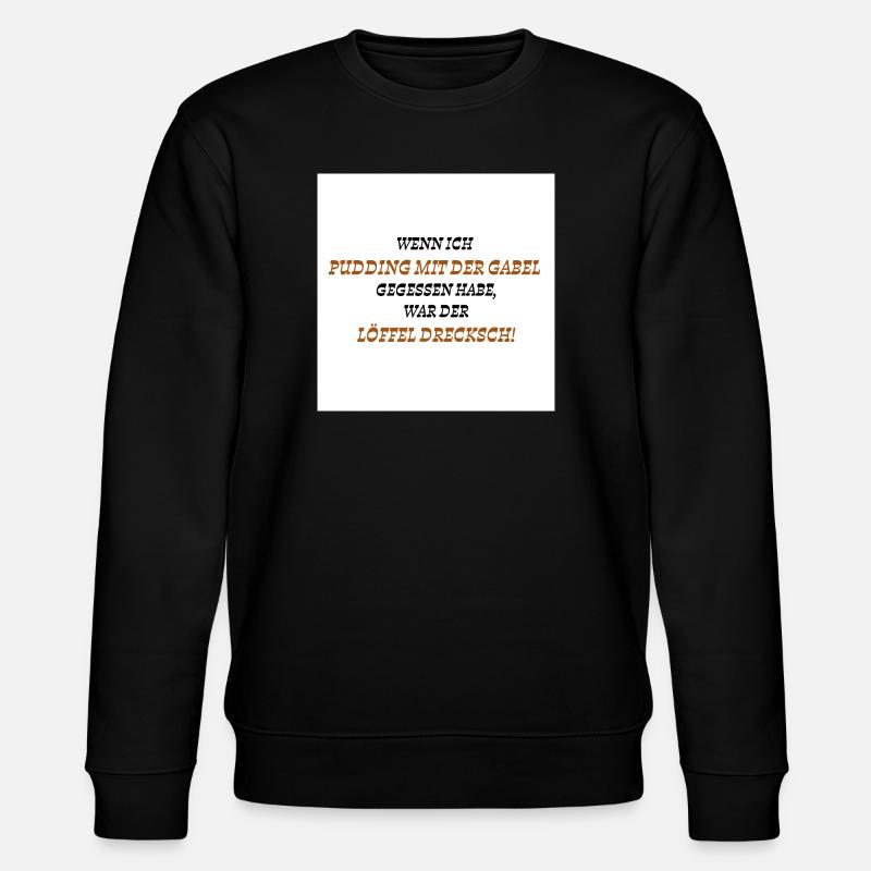 Dreckscher Löffel - Stanley/Stella Unisex Bio-Sweatshirt CHANGER  - Schwarz