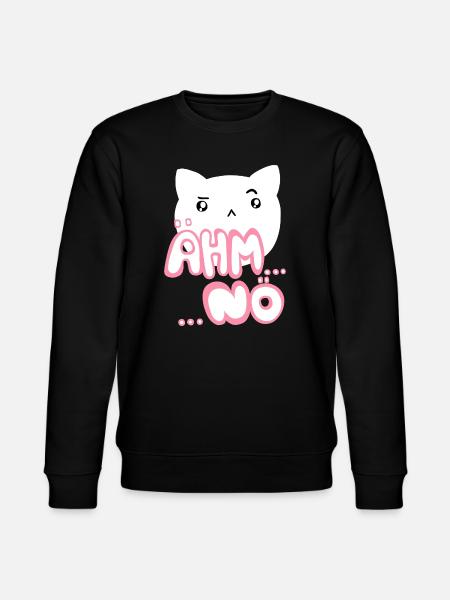 Euh, non, le rose chat kawaii - Sweat bio CHANGER Stanley/Stella Unisexe - noir
