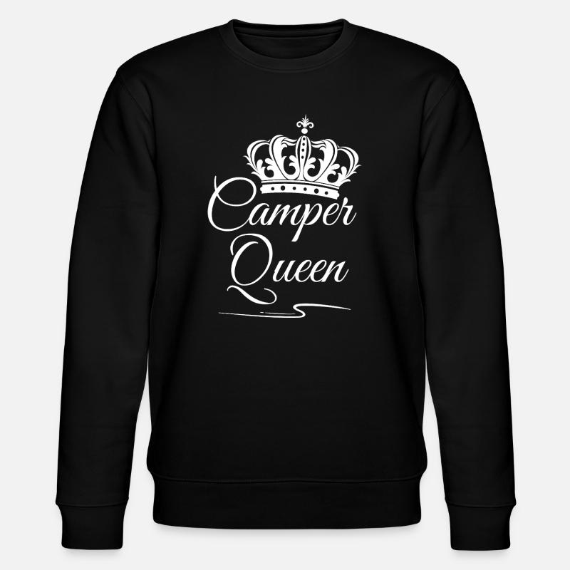 Camper Queen - Stanley/Stella Unisex Bio-Sweatshirt CHANGER  - Schwarz