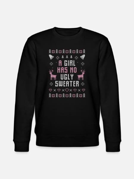 Weihnachtspullover Mädchen Frauen Tochter lustig - Stanley/Stella Unisex Bio-Sweatshirt CHANGER - Schwarz