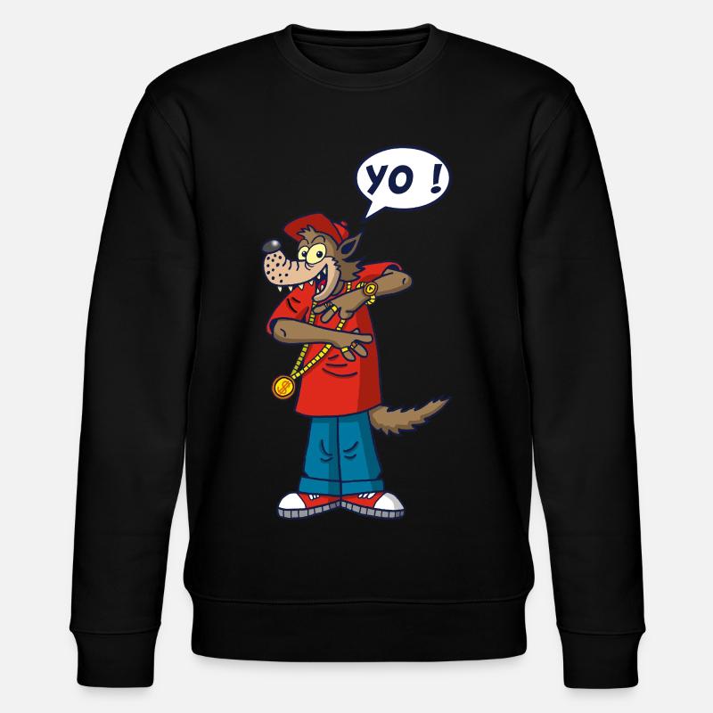 Wolf rapper - Stanley/Stella CHANGER Unisex Organic Sweatshirt - black