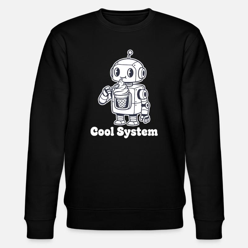 Robot avec une glace - Sweat bio CHANGER Stanley/Stella Unisexe - noir