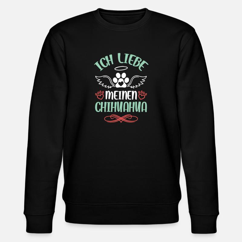 Conception des ailes d’amour Chihuahua - Sweat bio CHANGER Stanley/Stella Unisexe - noir