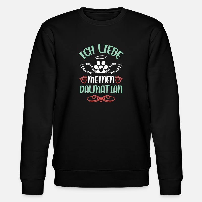 J’adore les anges dalmates - Sweat bio CHANGER Stanley/Stella Unisexe - noir