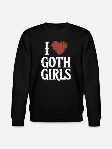 I Heart Goth Girls - Stanley/Stella CHANGER Unisex Organic Sweatshirt - black