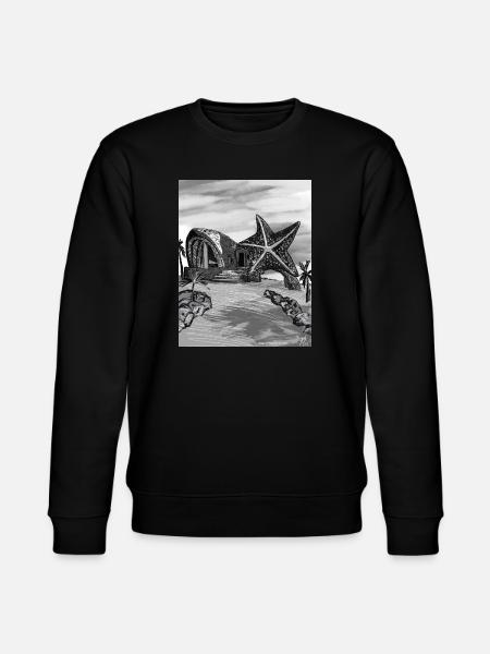 Starfish Dome Island Art - Stanley/Stella CHANGER Unisex Organic Sweatshirt - black