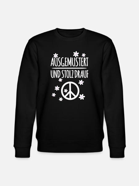 Peace Symbol Ausgemustert - Stanley/Stella Unisex Bio-Sweatshirt CHANGER - Schwarz