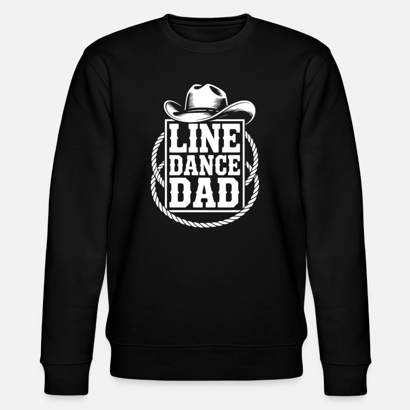 Line Dance Papa - Stanley/Stella Unisex Bio-Sweatshirt CHANGER - Schwarz