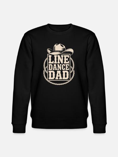 Line Dance Father - Stanley/Stella CHANGER Unisex Organic Sweatshirt - black