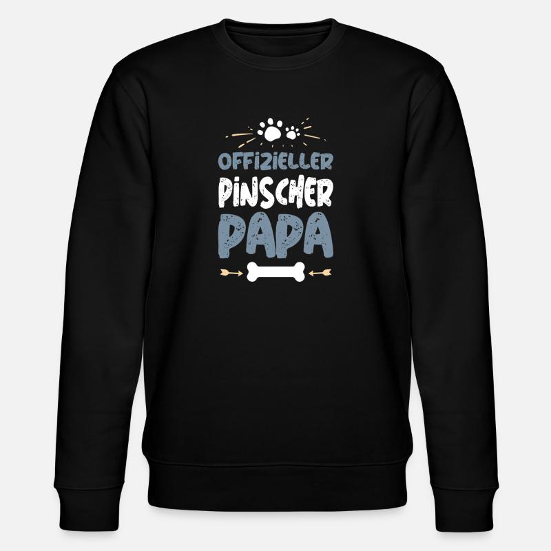 Offizieller Pinscher Papa - Stanley/Stella Unisex Bio-Sweatshirt CHANGER - Schwarz