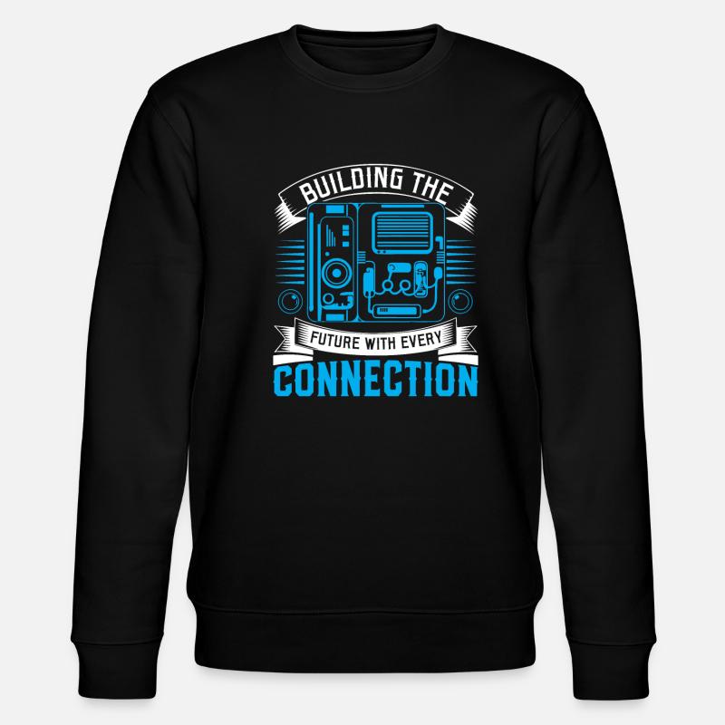 Construire l’avenir avec chaque connexion. - Sweat bio CHANGER Stanley/Stella Unisexe - noir