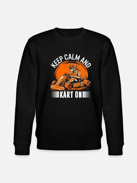 Keep calm and kart on! - Stanley/Stella CHANGER Unisex Organic Sweatshirt - black