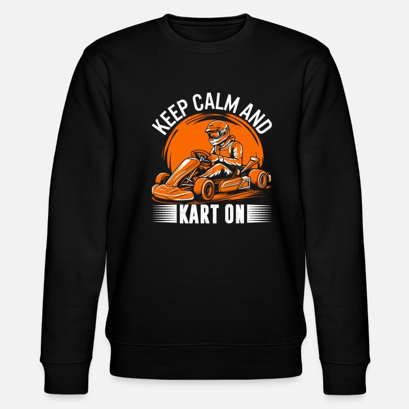 Keep calm and kart on! - Stanley/Stella CHANGER Unisex Organic Sweatshirt - black