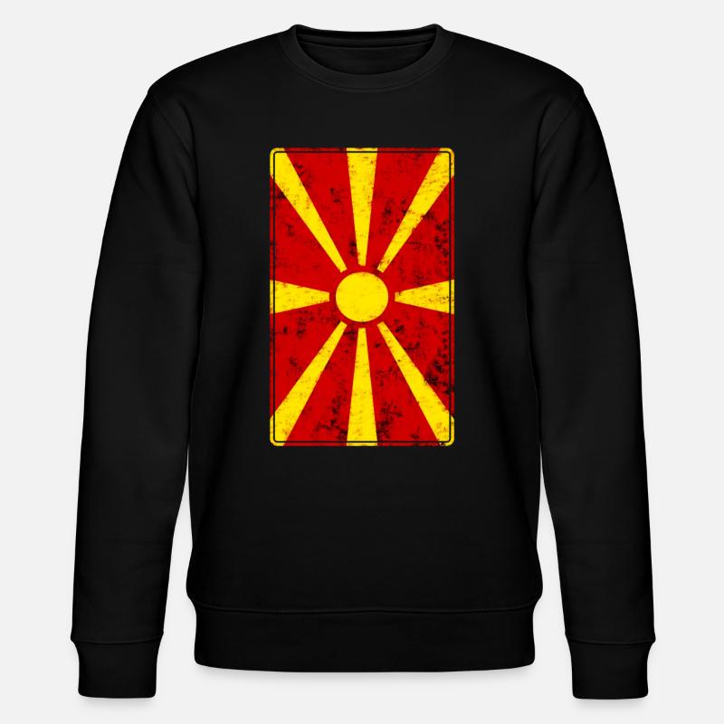 Macédoine - Sweat bio CHANGER Stanley/Stella Unisexe - noir