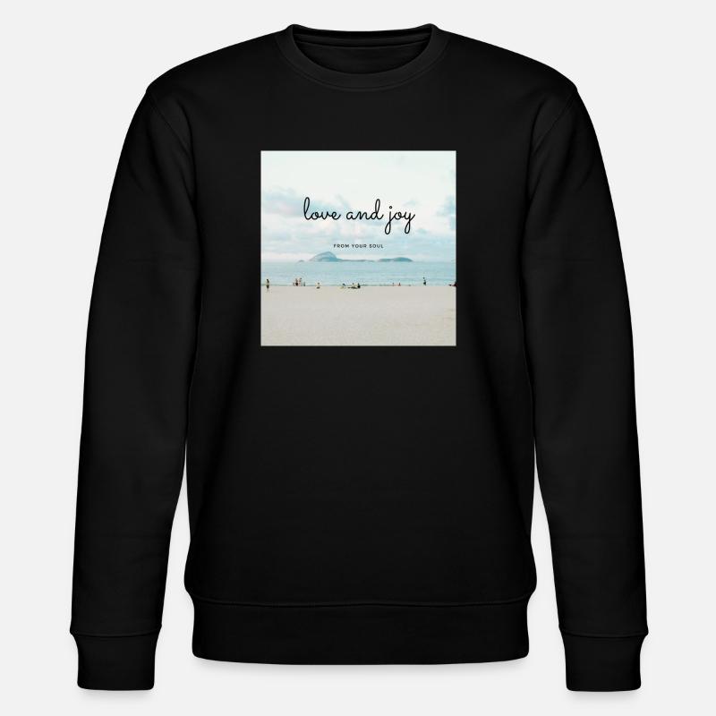 Love and joy - Stanley/Stella Unisex Bio-Sweatshirt CHANGER  - Schwarz