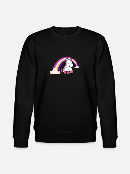 Einhorn & Regenbogen Design - Stanley/Stella Unisex Bio-Sweatshirt CHANGER  - Schwarz