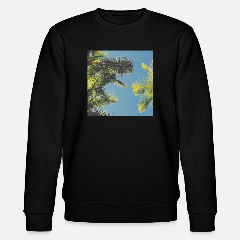 les feuilles de palmiers - Sweat bio CHANGER Stanley/Stella Unisexe - noir