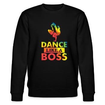 Breakdance - Stanley/Stella Unisex Bio-Sweatshirt CHANGER  - Schwarz - Vorne - Nik (191cm) & Marisol (170cm)