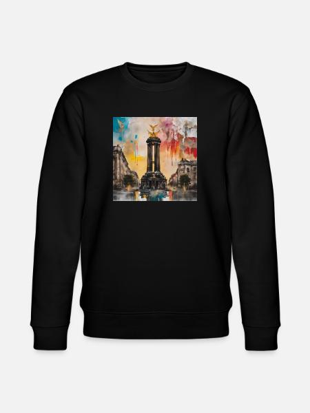Siegessäule - Stanley/Stella Unisex Bio-Sweatshirt CHANGER - Schwarz