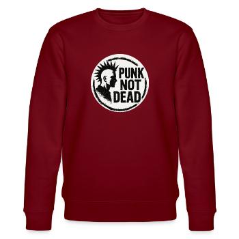 Punk 1 - Stanley/Stella Unisex Bio-Sweatshirt CHANGER  - Burgunderrot - Vorne - Nik (191cm) & Marisol (170cm)